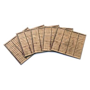 Scale Model Scenery LX155 OO Gauge 6ft Fence Panels Laser Cut Kit