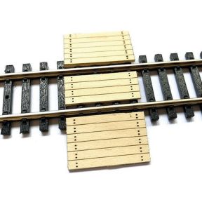 Scale Model Scenery LX185 OO Gauge New Sleeper Barrow Crossing Laser Cut Kit