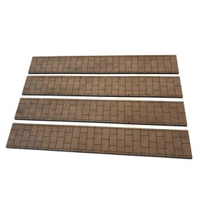 Scale Model Scenery LX217 OO Gauge 6ft Pavement Strips Pack of 4 Laser Cut Kit