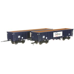 Dapol 4F-025-020 OO Gauge MJA Bogie Box Wagon GBRf 502017 And 502018