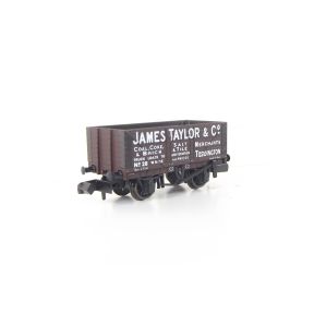 Peco NRC038 N Gauge 7 Plank Wagon James Taylor & Co. CMC Exclusive