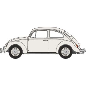 Oxford Diecast NVWB008 N Gauge VW Beetle White Abbey Road