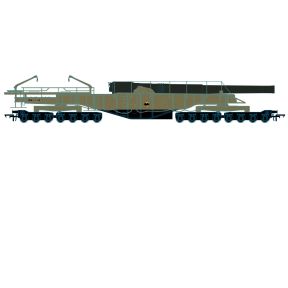 Oxford Rai OR76BOOM05 OO Scale Oxford Rail Rail Gun WWII Boche Buster Post 1940