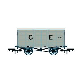 Oxford Rail OR76GEGV001C OO Gauge GER 10T Covered Van GER Grey 32261