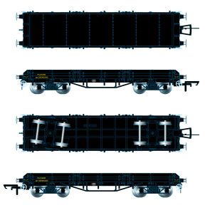 Oxford Rail OR76IL003B BR Pilchard Wagon BR Black DB990080