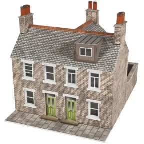 Metcalfe PN104 N Gauge Stone Terraced Houses Card Kit