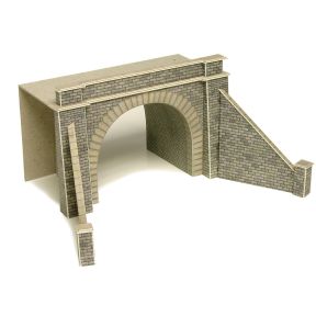 Metcalfe PN142 N Gauge Double Track Tunnel Mouths Card Kit