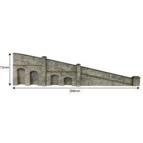 Metcalfe PN149 N Gauge Tapered Retaining Wall Stone Card Kit