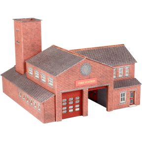 Metcalfe PN189 N Gauge Fire Station Card Kit