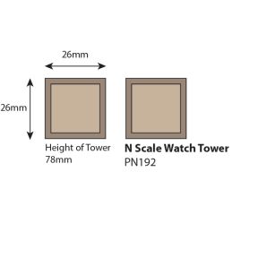 Metcalfe PN192 N Gauge Watch Tower Card Kit