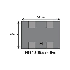 Metcalfe PN815 N Gauge Nissen Hut Card Kit