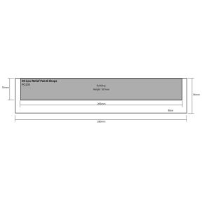 Metcalfe PO205 OO Gauge Low Relief Pub & Shops Card Kit