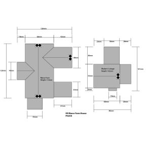 Metcalfe PO250 OO Gauge Manor Farm House Card Kit