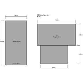 Metcalfe PO251 OO Gauge Manor Farm Barn Card Kit