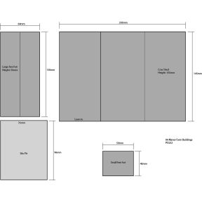 Metcalfe PO252 OO Gauge Manor Farm Buildings Card Kit