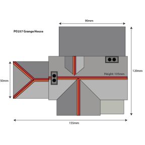 Metcalfe PO257 OO Gauge Grange Cottage Card Kit