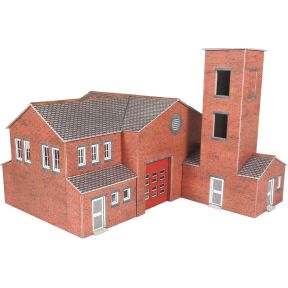 Metcalfe PO289 OO Gauge Fire Station Card Kit