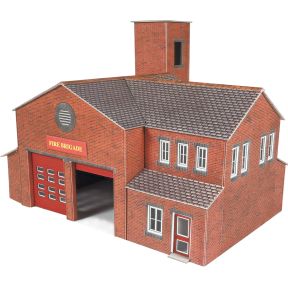 Metcalfe PO289 OO Gauge Fire Station Card Kit