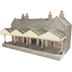 Metcalfe PO320 OO Gauge Mainline Station Booking Hall Card Kit