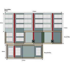 Metcalfe PO321 OO Gauge Parcels Office Card Kit