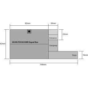 Metcalfe PO330 OO Gauge GWR Signal Box Card Kit