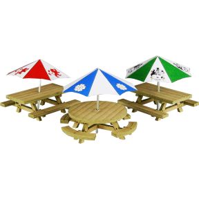 Metcalfe PO510 OO Gauge Picnic Tables Card Kit