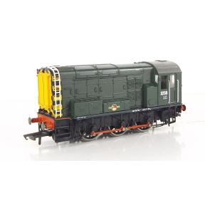 Hornby R2417-SH OO Gauge BR Class 08 Shunter 3256 BR Green With Wasp Stripes
