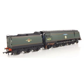 Hornby R2458-SH OO Gauge SR Battle Of Britain 4-6-2 34078 '222 Squadron' BR Green Late Crest