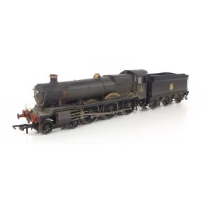 Hornby R3548-SH OO Gauge GW Grange 4-6-0 6816 'Frankton Grange' BR Black Early Crest Weathered