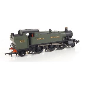 Hornby R3721-SH OO Gauge GW 2-6-2 Large Prairie Tank 6110 GW Green Great Western DCC Fitted