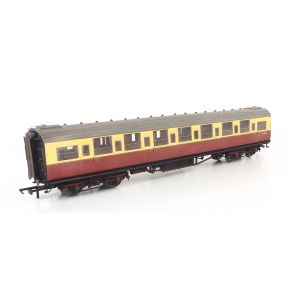 Hornby R4343B-SH OO Gauge SR Maunsell Third Class Coach BR Crimson And Cream S838S