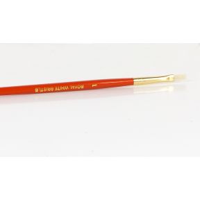 Royal And Langnickel R60-1 White Bristle Paint Brush Flat No.1