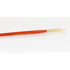 Royal And Langnickel R60-3 White Bristle Paint Brush Flat No.3