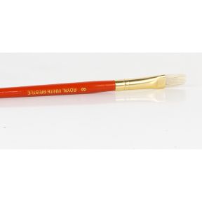 Royal And Langnickel R60-8 White Bristle Paint Brush Flat No.8