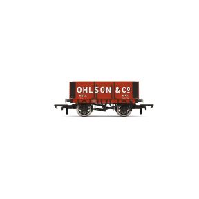 Hornby R60096 OO Gauge 6 Plank Wagon 'Ohlson & Co.'