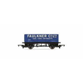 Hornby R60357 OO Gauge RailRoad 8 Plank Wagon 'Faulkner Co'. No.234