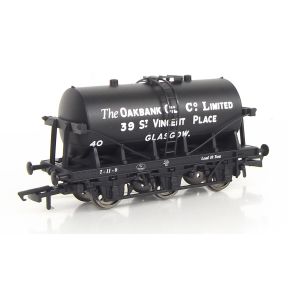 Hornby R6568-SH OO Gauge 6 Wheeled Milk Tank Oakbank Oil