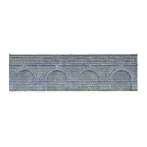 Hornby R7389 OO Gauge Low Level Arched Retaining Walls x2 Engineers Blue Brick