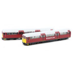 Revolution RT-N-LU1938-MAR202A N Gauge Class 483 2 Car Set 483007 LT Maroon With Island Line Branding