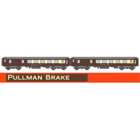 Revolution Trains RT-KP-BR-220A N Gauge Set Of 2 K-type Pullman Brake Coaches