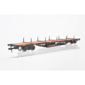 Flangeway SA008 OO Gauge 'Shorty' BR Salmon Bogie Flat Wagon Engineers Black Unfitted DB996306