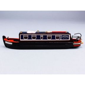 SDL 14396D Canal Boat 20cm Long Wooden Model Version D 'Kingfisher'