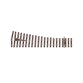 Peco SL-U1195 OO Gauge Code 75 Bullhead Rail Medium Radius Right Hand Point Unifrog