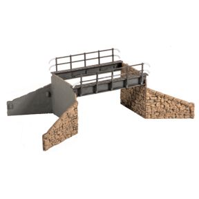 Wills SS28 OO Gauge Occupational Bridge with Stone Abutments Single Track