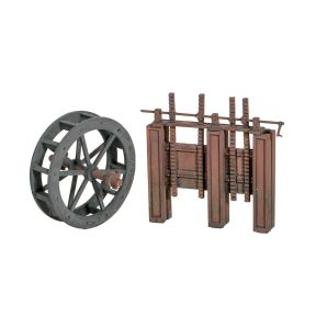 Wills SS84 OO Gauge Water Wheel & Sluice Gates Plastic Kit