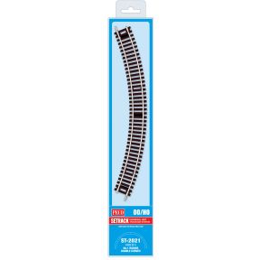 Peco ST-2021 OO Gauge Pack Of 4 Setrack First Radius Double Curves