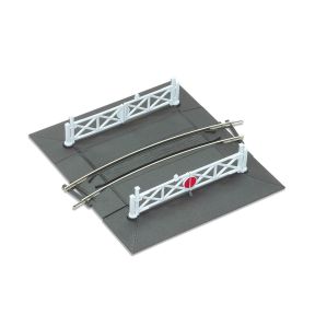 Peco ST-266 OO Gauge Level Crossing Curved First Radius With 2 Ramps & 4 Gates