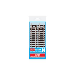 Peco ST-3002 N Gauge Pack Of 4 Setrack Short Straights