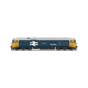 Hornby TT3067 TT Gauge Class 50 50026 'Indomitable' BR Large Logo Blue