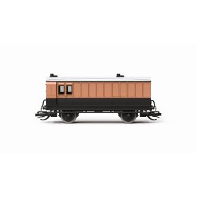 Hornby TT4081 TT Gauge 4 Wheel Full Brake Coach LSWR Salmon And Brown 140